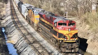Trains Under Me, Trains On The Hill, DPUs, Kansas City Southern Rival Power, Trains In Kentucky
