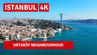 Istanbul Ortakoy Neighbourhood Walking Tour 28 November 2021|4k UHD 60fps