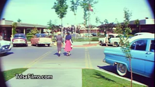 See 1955 Utica Square Shopping Center Tulsa OK [Enhanced film]