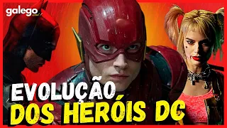 EVOLUÇÃO da ARLEQUINA, FLASH e BATMAN | EVOLUTION of HARLEY QUINN, BATMAN and FLASH