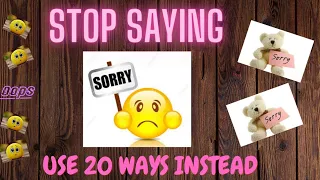 Stop saying 'I'm sorry...|  say this instead | 20 ways to apologize in English | languagefy