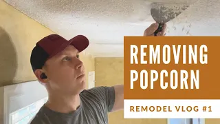 How to Remove Popcorn Ceilings | Remodel Vlog #1