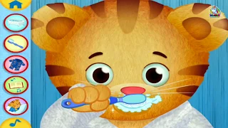 DANIEL TIGER's Day & Night Gameplay | Daniel Tiger's Bathroom Routines Brushing Teeth