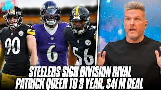 Patrick Queen Signing 3 Year, $41 Million Deal With Division Rival Steelers?! | Pat McAfee Reacts