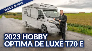 JETZT NEU: 2023 Hobby Optima De Luxe T70 E | Reisemobil | Test & Kaufberatung  - Camperland Bong