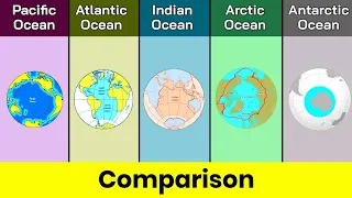 Pacific Ocean vs Atlantic Ocean vs Indian Ocean vs Arctic Ocean vs Antarctic ocean | Data Duck