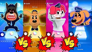 Sheriff Labrador Team 🆚 Sheriff Labrador Exe Team Tiles Hop EDM Rush  Who is the best?