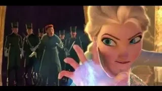 Frozen Una Aventura Congelada Escena De Elsa VS Los Guardias