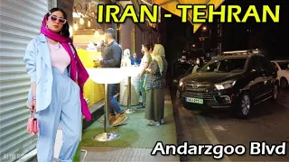 IRAN 🇮🇷 Walking Tehran Andarzgoo Boulevard - تهران اندرزگو