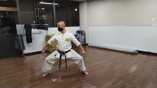 Seienchin of a Kata in slow motion