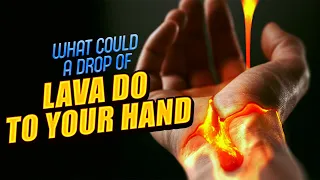 What could a drop of lava do to your hand?