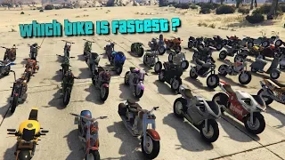 GTA V Online Which is fastest Bike | It's not Oppressor | Top speed