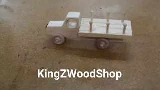 Wooden toy truck build with my son