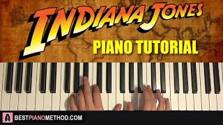 HOW TO PLAY - Indiana Jones Theme - Raider's March (Piano Tutorial Lesson)