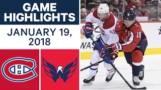 NHL Game Highlights | Canadiens vs. Capitals — Jan. 19, 2018