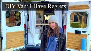 My DIY Van Build Regrets and Essentials
