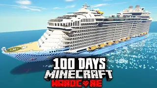I Survived 100 Days on a Cruise Ship in a Zombie Apocalypse Hardcore Minecraft