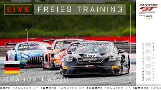 LIVE | Freies Training | Brands Hatch | Fanatec GT Europe 2024 (Deutsche)