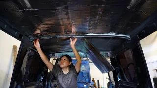 PART 1 RESTORATION of my Toyota Land Cruiser 70 series Prado | Bodywork, Wiring, Insulation