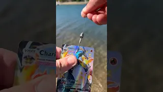 Fishing with Pokémon Cards 🎣🎣😳😳 #pokemoncards #crownzenith #fishing #funny #ocean