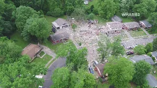 RAW VIDEO: Sky11 captures neighborhood affected by Jeffersonville blast