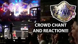 One Championship the crowd goes wild!