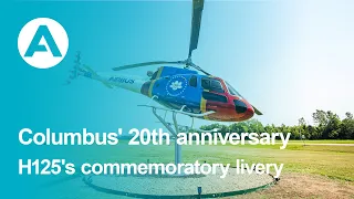 H125 livery commemorating the 20th anniversary of Airbus Helicopters, Inc. in Columbus, Mississippi