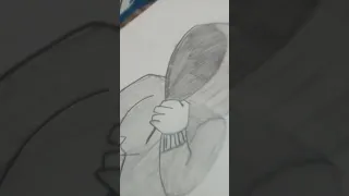 mysterious boy drawing #shorts #sketching #viralvideo #trending