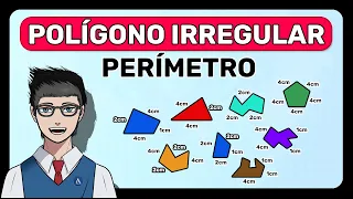 POLÍGONO IRREGULAR PERÍMETRO (Calcular MUY FÁCIL)