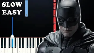 The Batman - Something In The Way (SLOW EASY PIANO TUTORIAL)