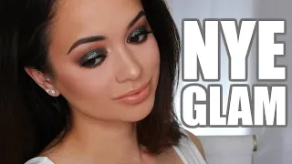 NEW YEAR'S EVE BLACK GLITTER SMOKEY EYE TUTORIAL | 2018