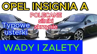 OPEL INSIGNIA A  - silniki, skrzynie biegów, zawieszenie, hamulce itp