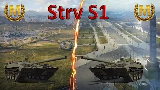 2 боя🔥2 МАСТЕРА WoT 🔥 Шведский прем танк 8 уровня STRV S1 - Лучшая ПТ-САУ Швеции в игре Мир Танков