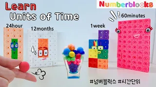 [시간개념:한국어+영어] Clay Time with Numberblocks | Learn Units of Time