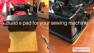 Sewing machine pad, no more scratching the table top. Makes it easy to move the machine aside & back