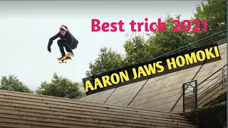 AARON JAWS HOMOKI. SKATEBOARDING BEST COMPILATION  2021