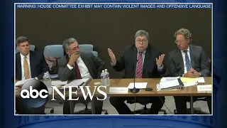 Former AG Bill Barr testimony played during Jan. 6 committee hearing