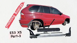 BMW E53 X5 4.6is IMOLA RED (How to Install Running Boards) Part 3