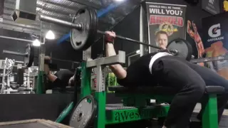 My very first commentary! With my first ever 3 plate bench press!