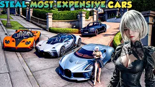 NieR Automata 2b Steal World Most Expensive Cars In Gta 5!