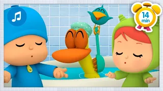 🛁 Ao Banheiro Sozinho + MÚSICA INFANTIL [ 14 min ] Desenhos animados para Crianças - Pocoyo