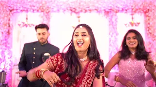 Bride SURPRISES Groom with a Bang on Entry | Engagement Surprise Dance Performance