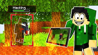 Using Cameras To Cheat in Minecraft Hide And Seek! (Tagalog)