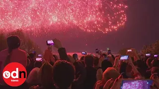 Russia celebrates Victory Day with fireworks and a military parade