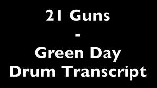 21 Guns - Green Day - Drum Transcript DIFFICULTY 2/5 ⭐️