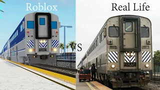 Amtrak Pacific Surfliner Roblox vs Real Life - Part 3