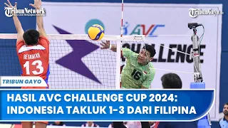 Hasil AVC Challenge Cup 2024: Indonesia Takluk 1-3 dari Filipina