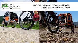 Vergleich der Hundeanhänger Petego Comfort Wagon und DogBus von TrendPet.