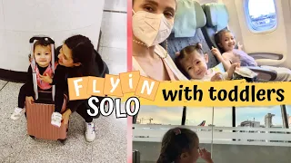 Flying solo in a long haul flight of 16 hours with toddlers/kids