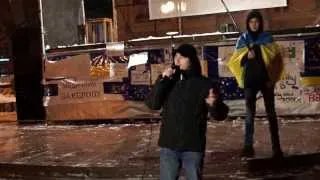 Євромайдан: мітингуючим співав учасник проекту «Голос країни»